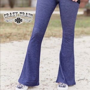 Crazy Train Rapid City Flares - Denim Knit